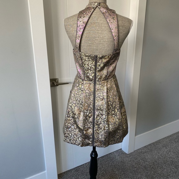 Metallic Halter Dress by Copperative - Picture 4 of 8